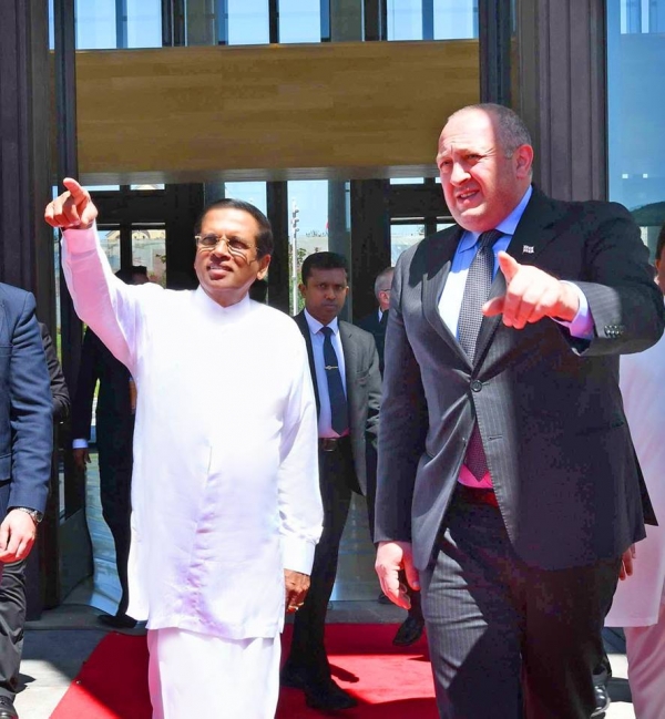 Sirisena Holds Discussions With Georgian President To Promote Cooperation In Agriculture And Tourism