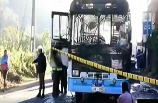 Sagala Says Bus Fire Due To A Grenade Explosion: &quot;It Might Have Been In The Bag Of A Passenger&quot;