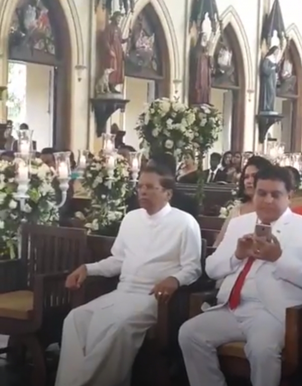 President Sirisena At Controversial Businessman And Ambassador A.S.P. Liyanage&#039;s Daughter&#039;s Wedding: Ignores Persistent Calls To Recall Him