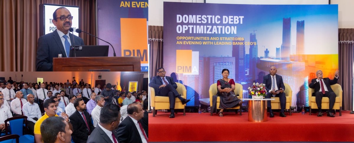 People&#039;s Bank Chairman Mr.Sujeewa Rajapakse delivered the keynote address at a recent event titled &quot;Domestic Debt Optimization: Opportunities and Strategies&quot;