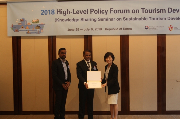 Sri Lanka Tourism Development Authority&#039;s Kuchchaveli Action Plan Wins Korean High-Level Policy Forum Award