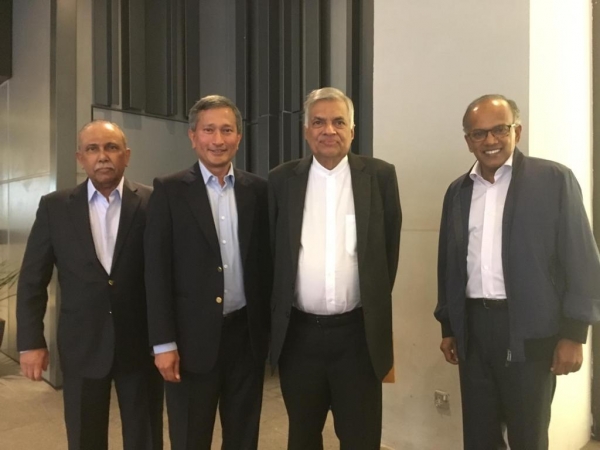 Prime Minister Wickremesinghe Meets Singapore Law Minister: Foreign Affairs Minister And Non-Resident HC Also Join Meeting