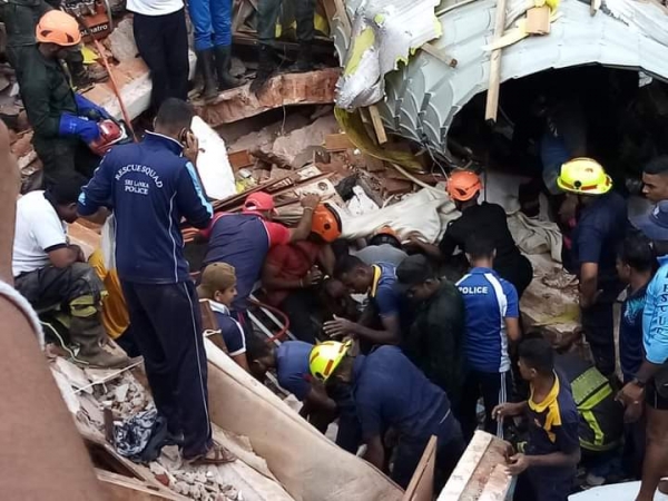 Building Collapses Near Dharmaraja College in Kandy: Infant Dies And Two Reported Missing