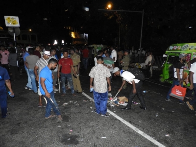 &#039;Jana Balaya Kolambata&#039; Ends As Crowds Leave: JO Members Start Cleaning Up: No Overnight Protest As Planned
